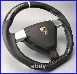 Porsche 987 997 Y-Lenkradblende lower cover steering wheel genuine carbon fiber
