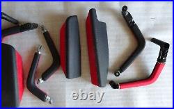 Porsche Cayenne Carbon Fiber Leather Alcantara Grab Handel Door Arm-rest Set