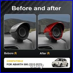 RED HARD Carbon Fiber Car Interior Turbo Cover Trim for Abarth 595 2012-2023