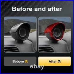 RED HARD Carbon Fiber Car Interior Turbo Cover Trim for Abarth 595 2012-2023