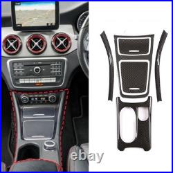 RHD ABS Carbon Fiber Center Interior Cover Set For Benz A CLA GLA W117 W176 X156