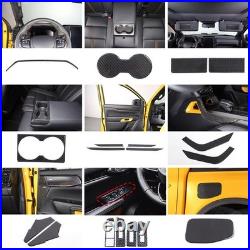 RHD Carbon Fiber Full Set Interior Trim Sticker For Ford Ranger Raptor T9 2023+