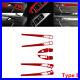 RHD Carbon Fiber Interior Door Decal Cover Trim For Benz C-CLASS W203 Type B Red