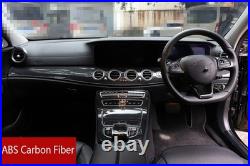 RHD Carbon fiber ABS Center Console Dashboard Trim For Benz E Class W213 2016-23