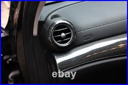 RHD Carbon fiber ABS Center Console Dashboard Trim For Benz E Class W213 2016-23