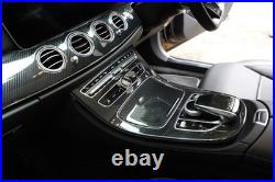 RHD Carbon fiber ABS Center Console Dashboard Trim For Benz E Class W213 2016-23