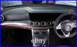 RHD Carbon fiber ABS Center Console Dashboard Trim For Benz E Class W213 2016-23