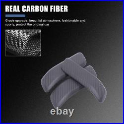RHD Matte Real Carbon Fiber Interior Door Handle Trim For LR Defender 110 L663