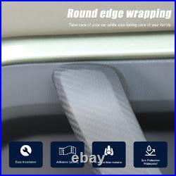 RHD Matte Real Carbon Fiber Interior Door Handle Trim For LR Defender 110 L663