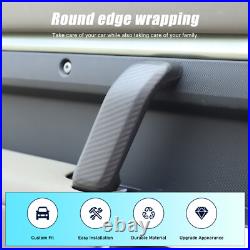 RHD Matte Real Carbon Fiber Interior Door Handle Trim For LR Defender 110 L663