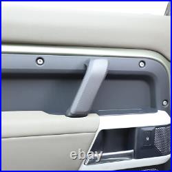 RHD Matte Real Carbon Fiber Interior Door Handle Trim For LR Defender 110 L663