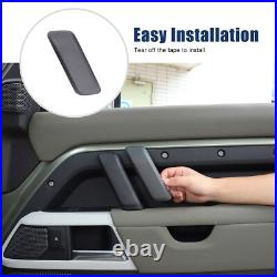 RHD Matte Real Carbon Fiber Interior Door Handle Trim For LR Defender 110 L663