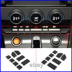 RHD Real Carbon Fiber Interior Center Console Trim For Jaguar F-Type X152 2013+
