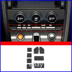 RHD Real Carbon Fiber Interior Center Console Trim For Jaguar F-Type X152 2013+