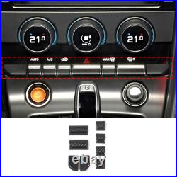 RHD Real Carbon Fiber Interior Center Console Trim For Jaguar F-Type X152 2013+