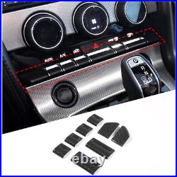 RHD Real Carbon Fiber Interior Center Console Trim For Jaguar F-Type X152 2013+