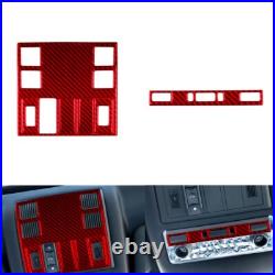 RHD Red Carbon Fiber Interior Full Set Trim Sticker For BMW X3 E83 2004-2009 RHD Red Carbon Fiber Interior Full Set Trim Sticker For BMW X3 E83 2004-2009