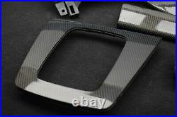 RHD UK AUDI A4 B6 B7 8E Carbon fiber Interior Trim Insert panel Complete Set