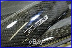 RHD UK AUDI RS6 4B C5 Carbon fiber Decor Interior Trim Moulding Set Black