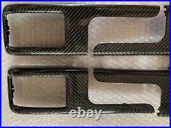 Range Rover L322 2002-2006 Carbon Fiber Interior Door Pull Catch Surround Set