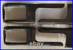 Range Rover L322 2002-2006 Carbon Fiber Interior Door Pull Catch Surround Set