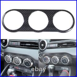 Real Carbon Fiber AC Console Interior Trim Panel Cover For Mazda MX-5 2016-2023