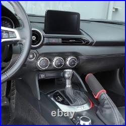Real Carbon Fiber AC Console Interior Trim Panel Cover For Mazda MX-5 2016-2023