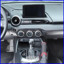 Real Carbon Fiber AC Console Interior Trim Panel Cover For Mazda MX-5 2016-2023
