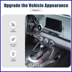 Real Carbon Fiber AC Console Interior Trim Panel Cover For Mazda MX-5 2016-2023