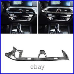 Real Carbon Fiber Air Vent Dash Panel Cover Fits 17-2022 BMW G30 G31 G38 F90 M5