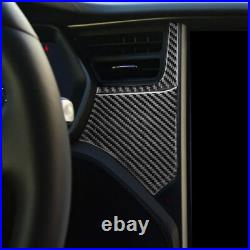 Real Carbon Fiber Auto Interior Trim Set Cover Decal for Tesla Model S 2012-2020