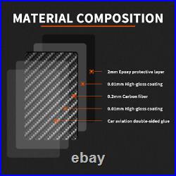 Real Carbon Fiber Auto Interior Trim Set Cover Decal for Tesla Model S 2012-2020
