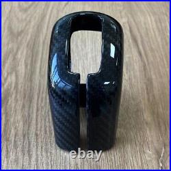 Real Carbon Fiber Car Center Console Gear Shift Knob Cover for Hyundai i30N i20N