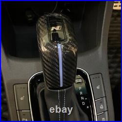 Real Carbon Fiber Car Center Console Gear Shift Knob Cover for Hyundai i30N i20N