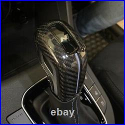 Real Carbon Fiber Car Center Console Gear Shift Knob Cover for Hyundai i30N i20N