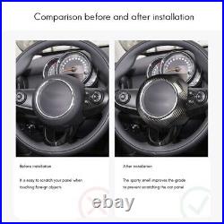 Real Carbon Fiber Car Steering Wheel Cover Car Interior for F54 F55 F56 F57 Z1U5