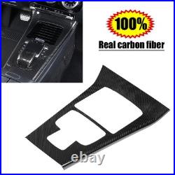 Real Carbon Fiber Center Console Gear Shift Cover Trim Fit For Benz CLA 2020+