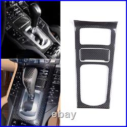 Real Carbon Fiber Console Gear Shift Panel Cover Fit For Porsche Cayenne 2011-17