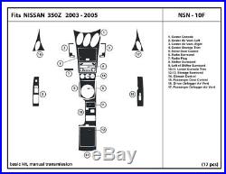 Real Carbon Fiber Dash Kit 350Z 03-05 manual trans- interior trim accessories