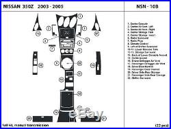 Real Carbon Fiber Dash Kit for 350Z 03-05 manual trans interior trim accessories