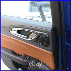 Real Carbon Fiber Inner Door Handle Trim Cover For Alfa Romeo Giulia 952 2017-20