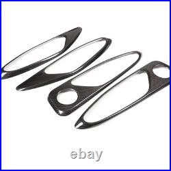Real Carbon Fiber Inner Door Handle Trim Cover For Alfa Romeo Giulia 952 2017-20