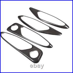 Real Carbon Fiber Inner Door Handle Trim Cover For Alfa Romeo Giulia 952 2017-20