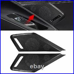 Real Carbon Fiber Inner Door Speaker Panel Cover For Chevrolet Corvette C8 2020+