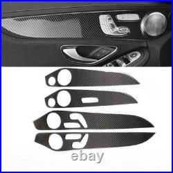 Real Carbon Fiber Inner For Mercedes-Benz GLC 2016-2022 Door Strip Panel Decor