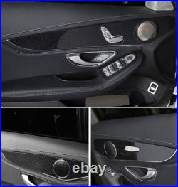 Real Carbon Fiber Inner For Mercedes-Benz GLC 2016-2022 Door Strip Panel Decor