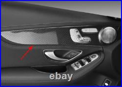 Real Carbon Fiber Inner For Mercedes-Benz GLC 2016-2022 Door Strip Panel Decor
