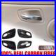 Real Carbon Fiber Inner Interior Door Bowl Trim For BMW 3 Series E90 2005-2012