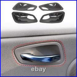 Real Carbon Fiber Inner Interior Door Bowl Trim For BMW 3 Series E90 2005-2012