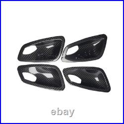 Real Carbon Fiber Inner Interior Door Bowl Trim For BMW 3 Series E90 2005-2012